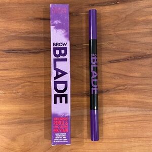 NWT URBAN DECAY Brow Blade Waterproof Pencil & Long-Lasting Ink Stain - BLACKOUT